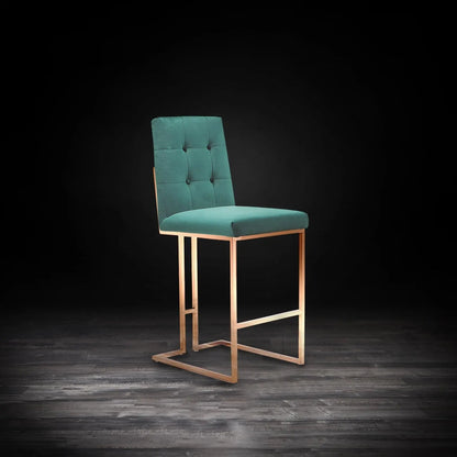 Cameron Bar Stool – Rose Gold Accent