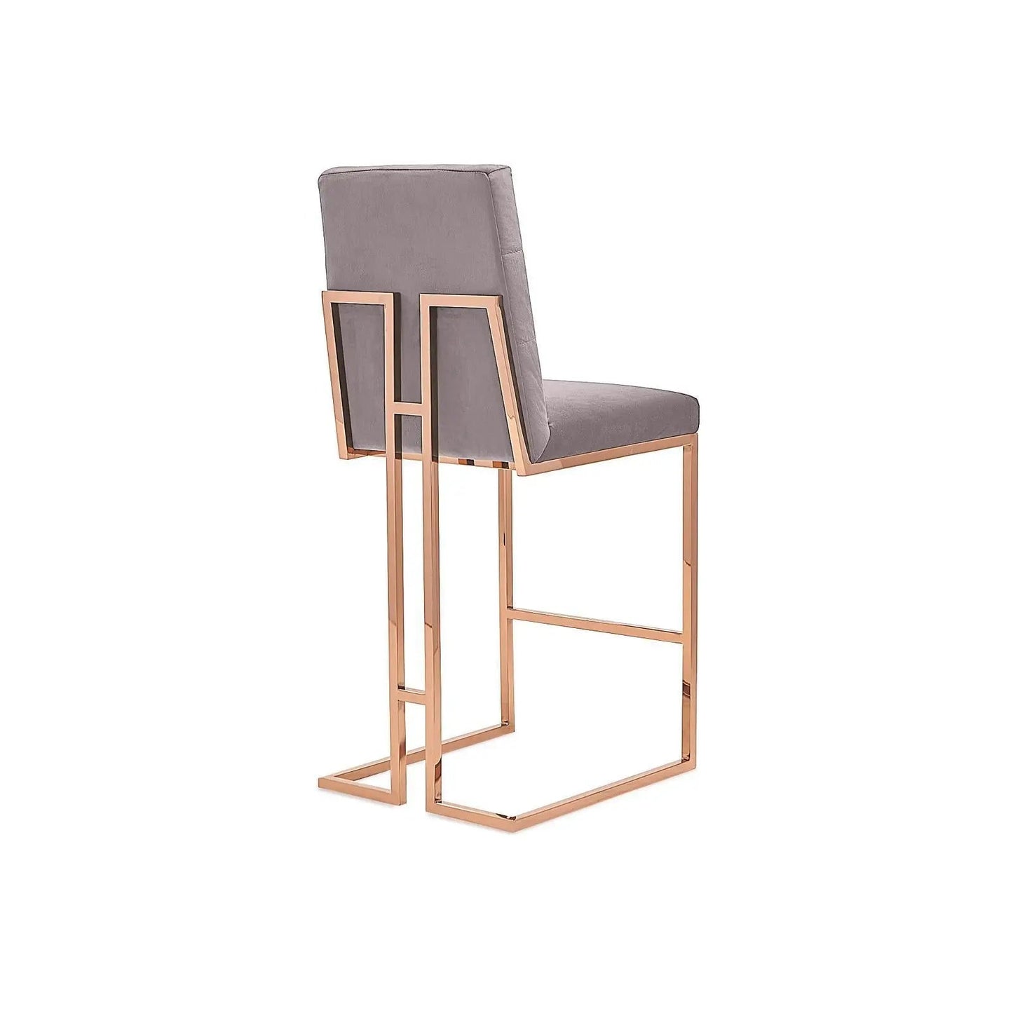 Cameron Bar Stool – Rose Gold Accent