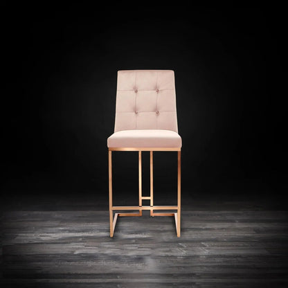 Cameron Counter Stool | Rose Gold Style