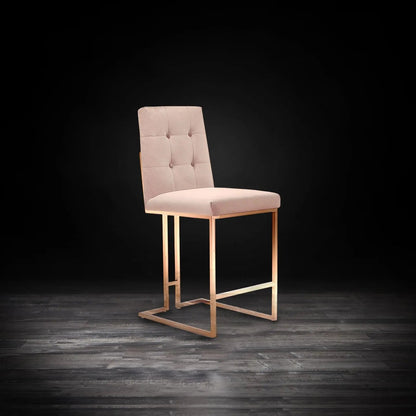 Cameron Counter Stool | Rose Gold Style