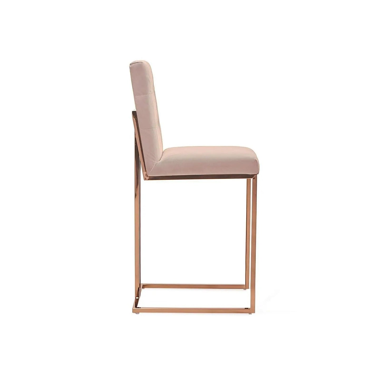 Cameron Bar Stool – Rose Gold Accent