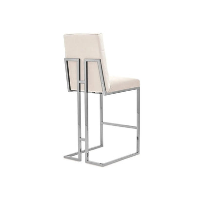 Cameron Bar Stool in Modern Silver