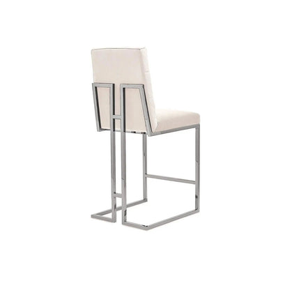 Cameron Counter Stool, Contemporary Silver