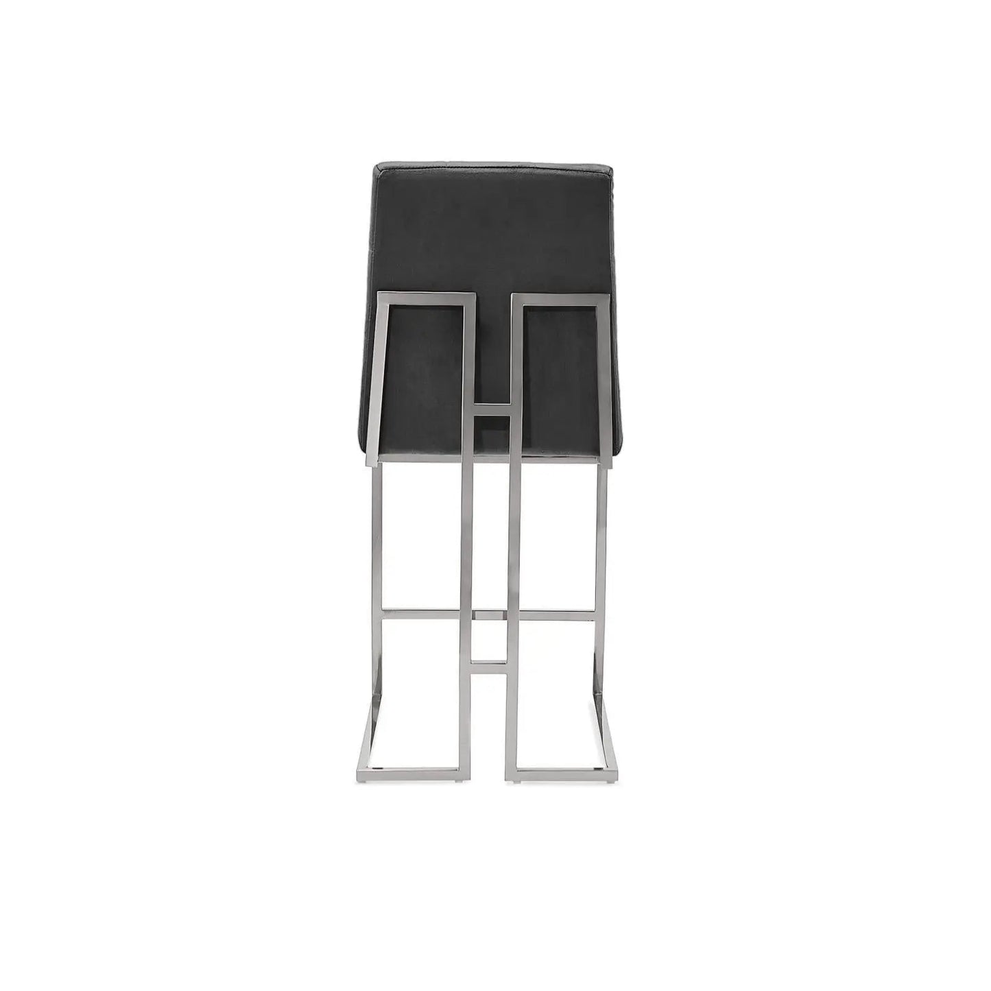 Cameron Counter Stool, Contemporary Silver