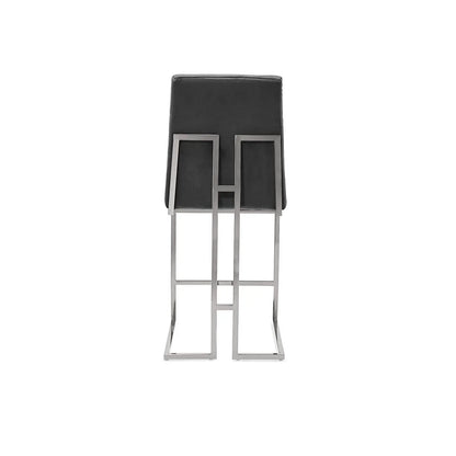 Cameron Counter Stool, Contemporary Silver