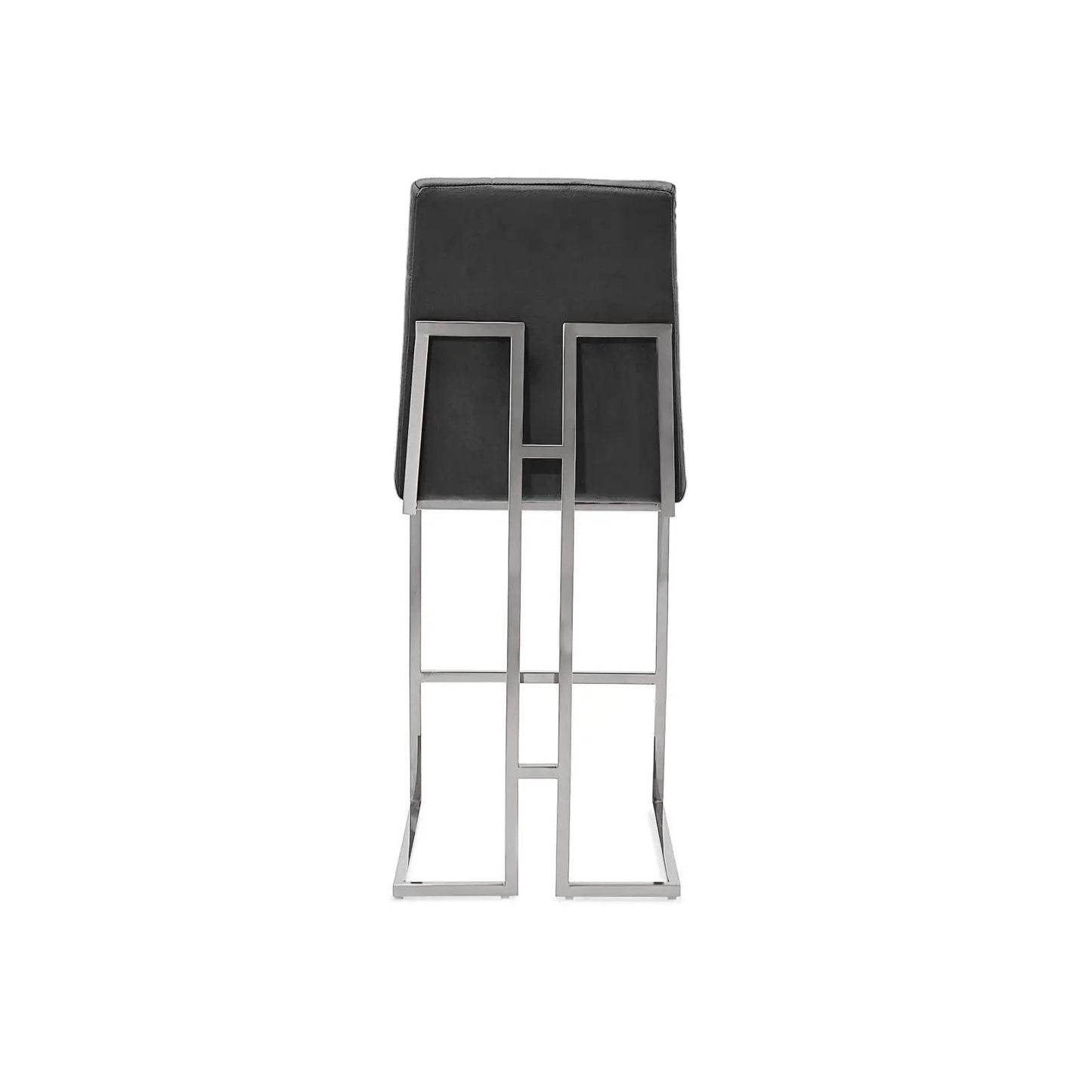 Cameron Bar Stool in Modern Silver