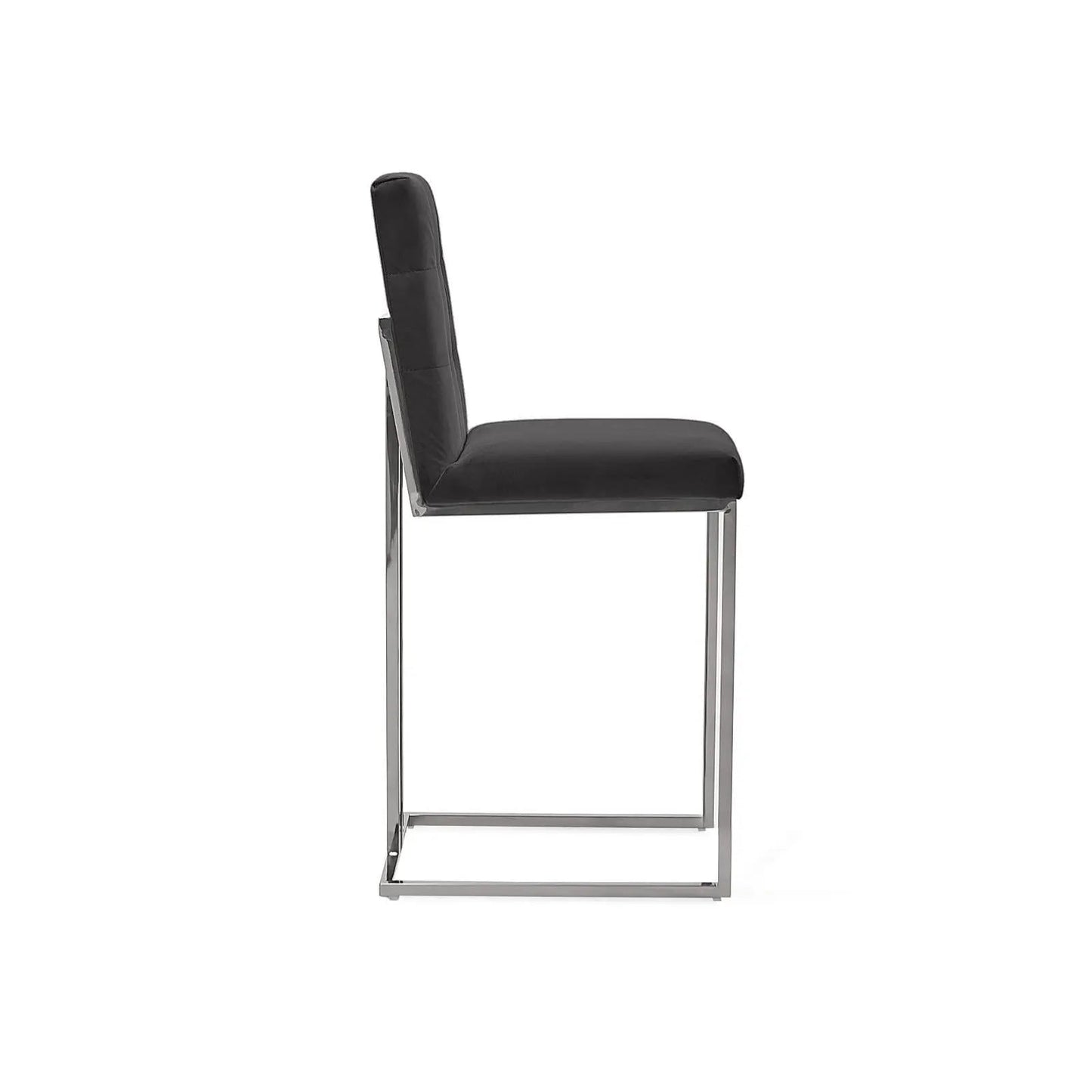 Cameron Bar Stool in Modern Silver