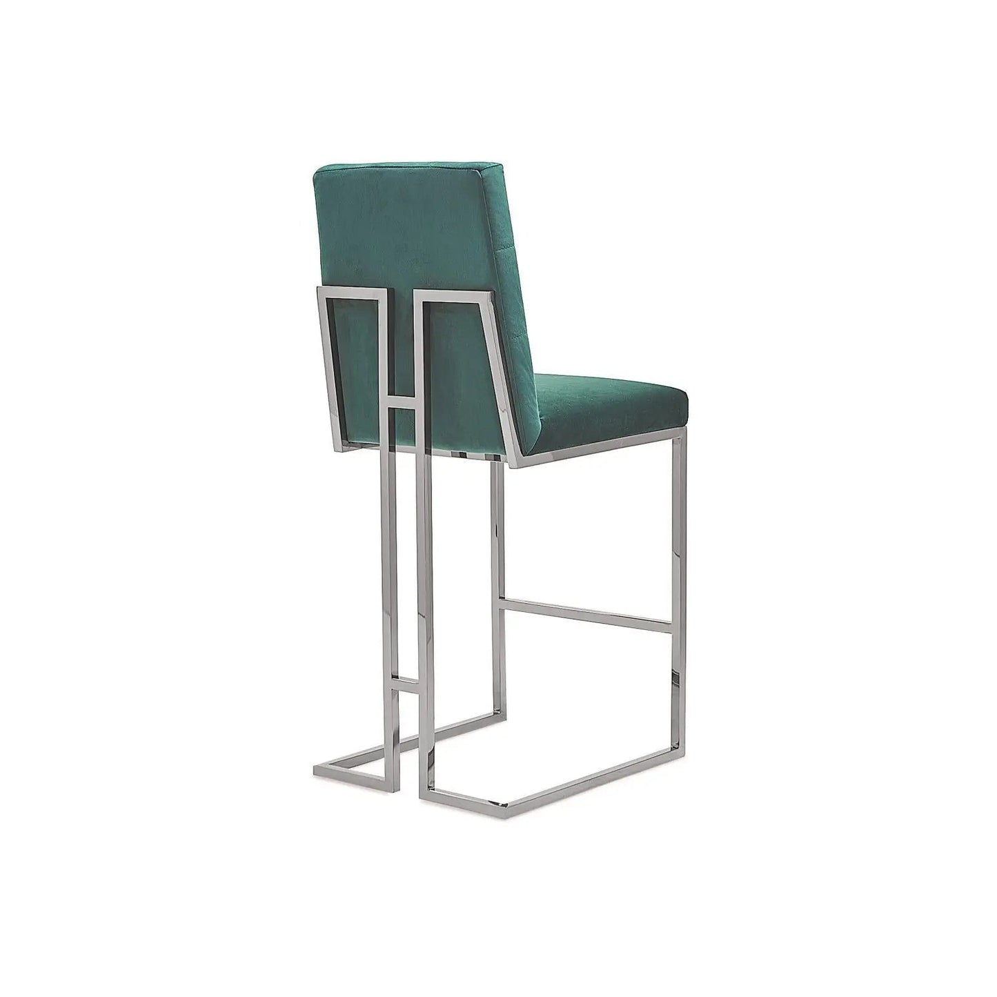 Cameron Bar Stool in Modern Silver