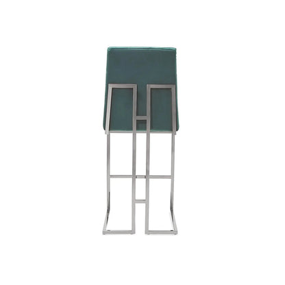 Cameron Bar Stool in Modern Silver