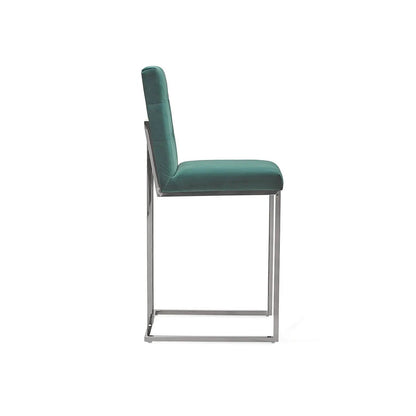 Cameron Bar Stool in Modern Silver