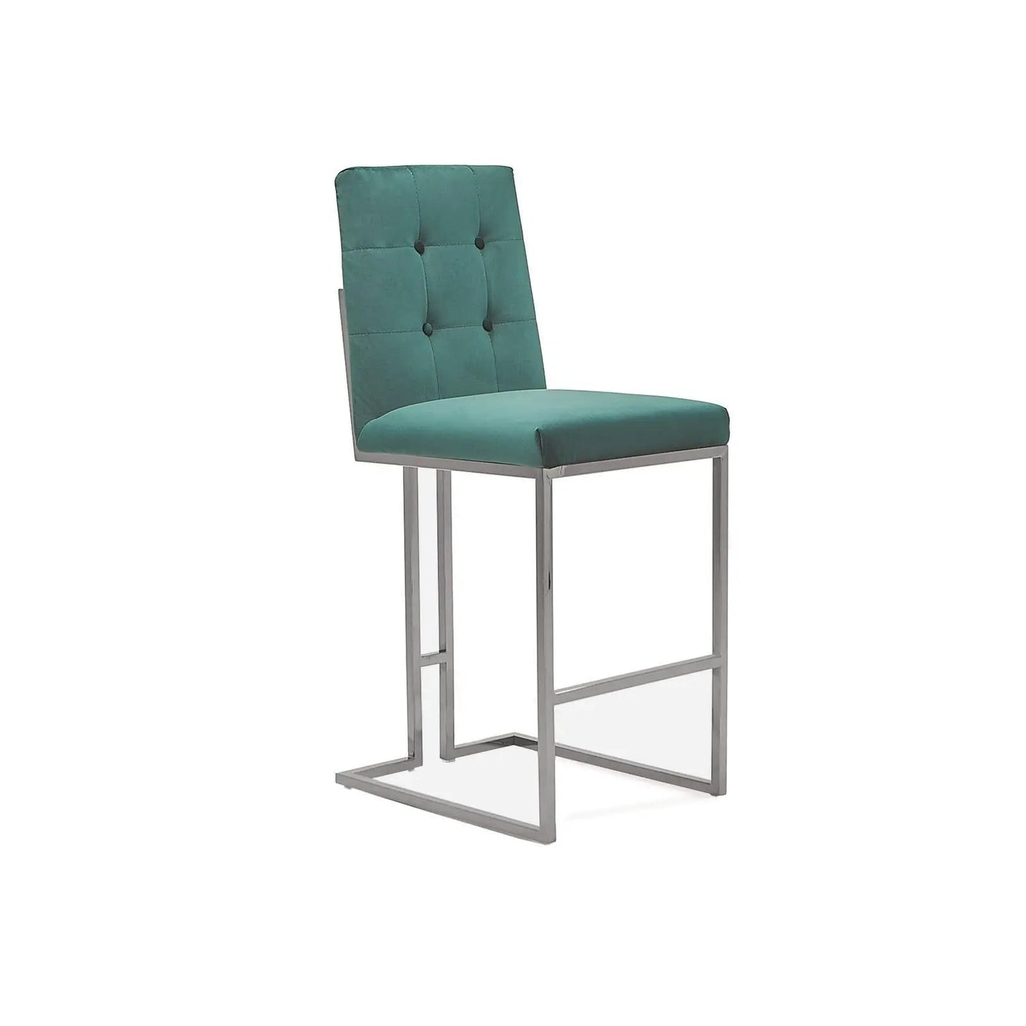 Cameron Bar Stool in Modern Silver