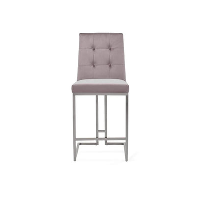 Cameron Silver Gray Counter Bar Stool RG