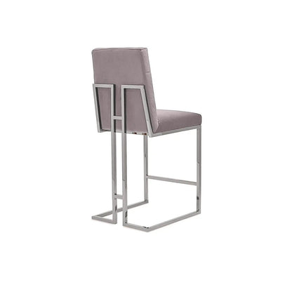 Cameron Counter Stool, Contemporary Silver