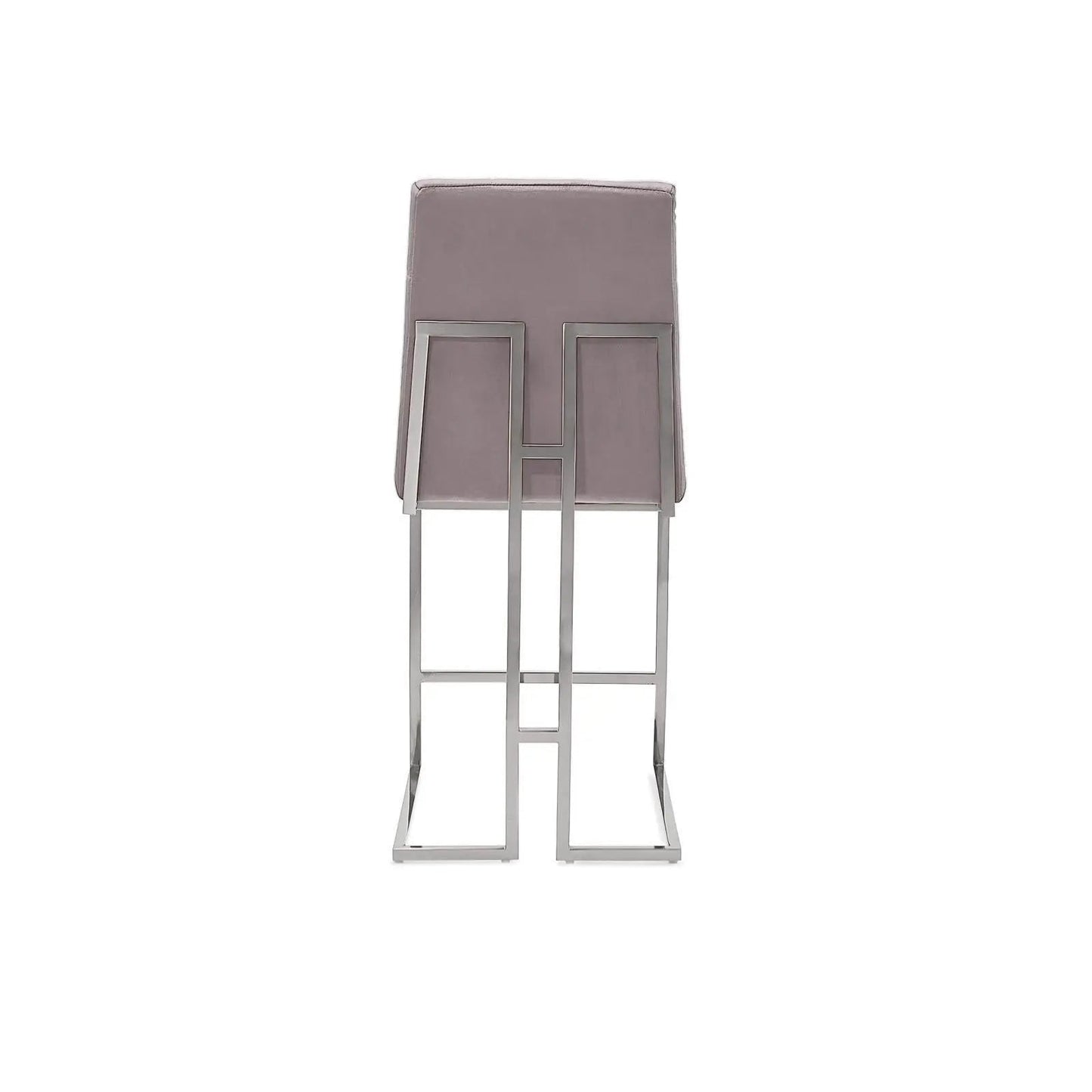 Cameron Counter Stool, Contemporary Silver