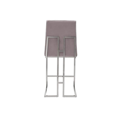 Cameron Counter Stool, Contemporary Silver