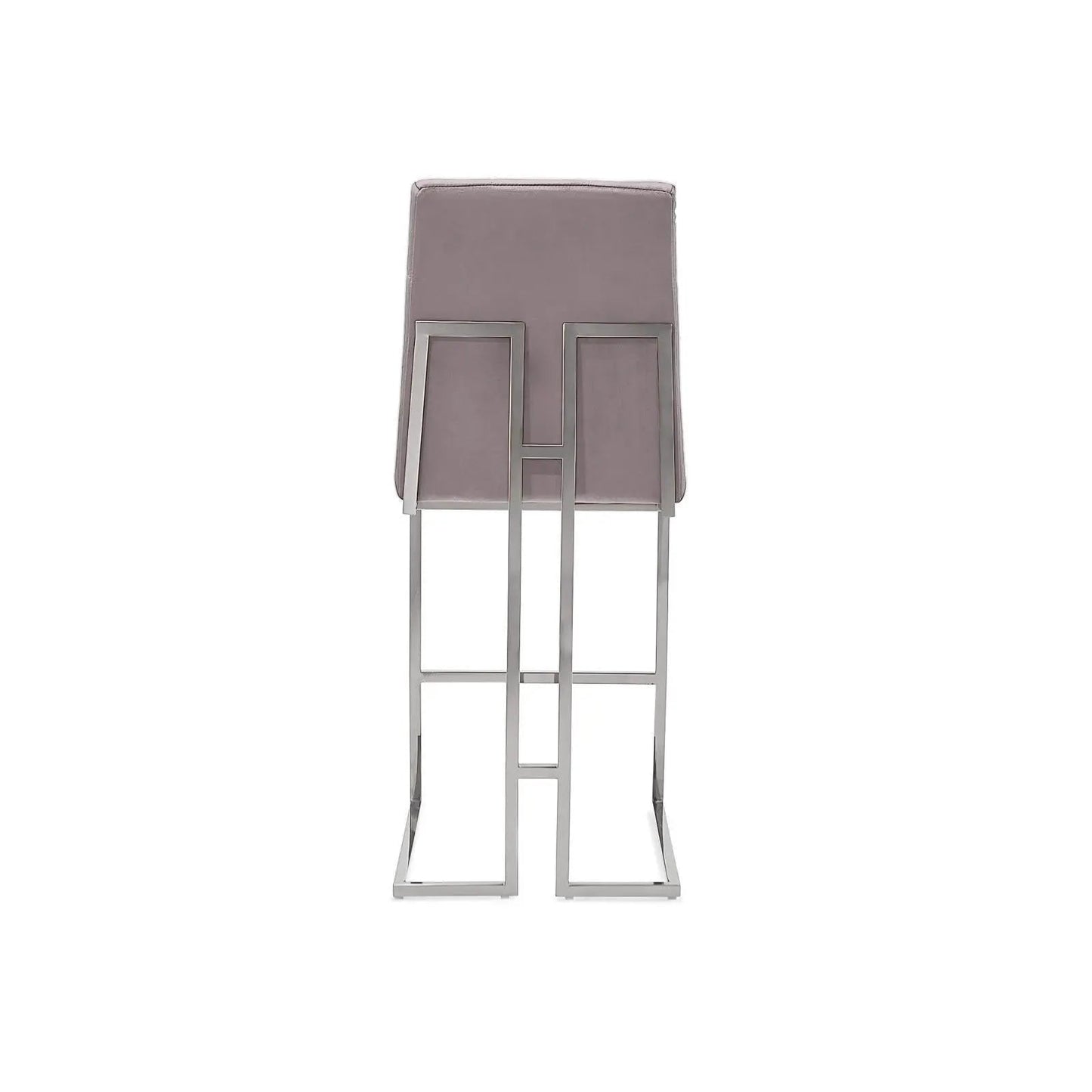 Cameron Bar Stool in Modern Silver