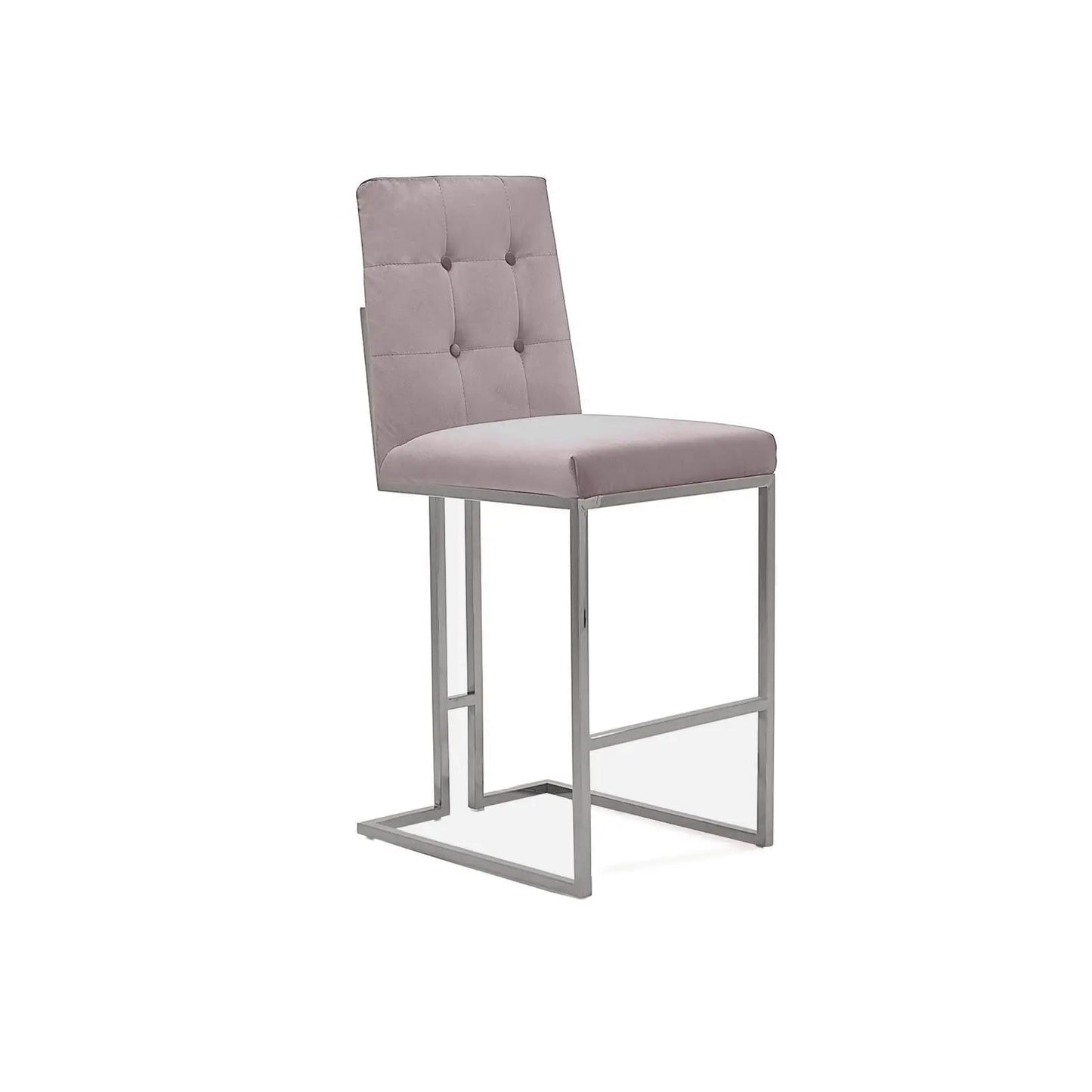 Cameron Bar Stool in Modern Silver
