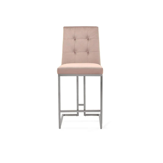 Cameron Silver Taupe Counter Bar Stool RG