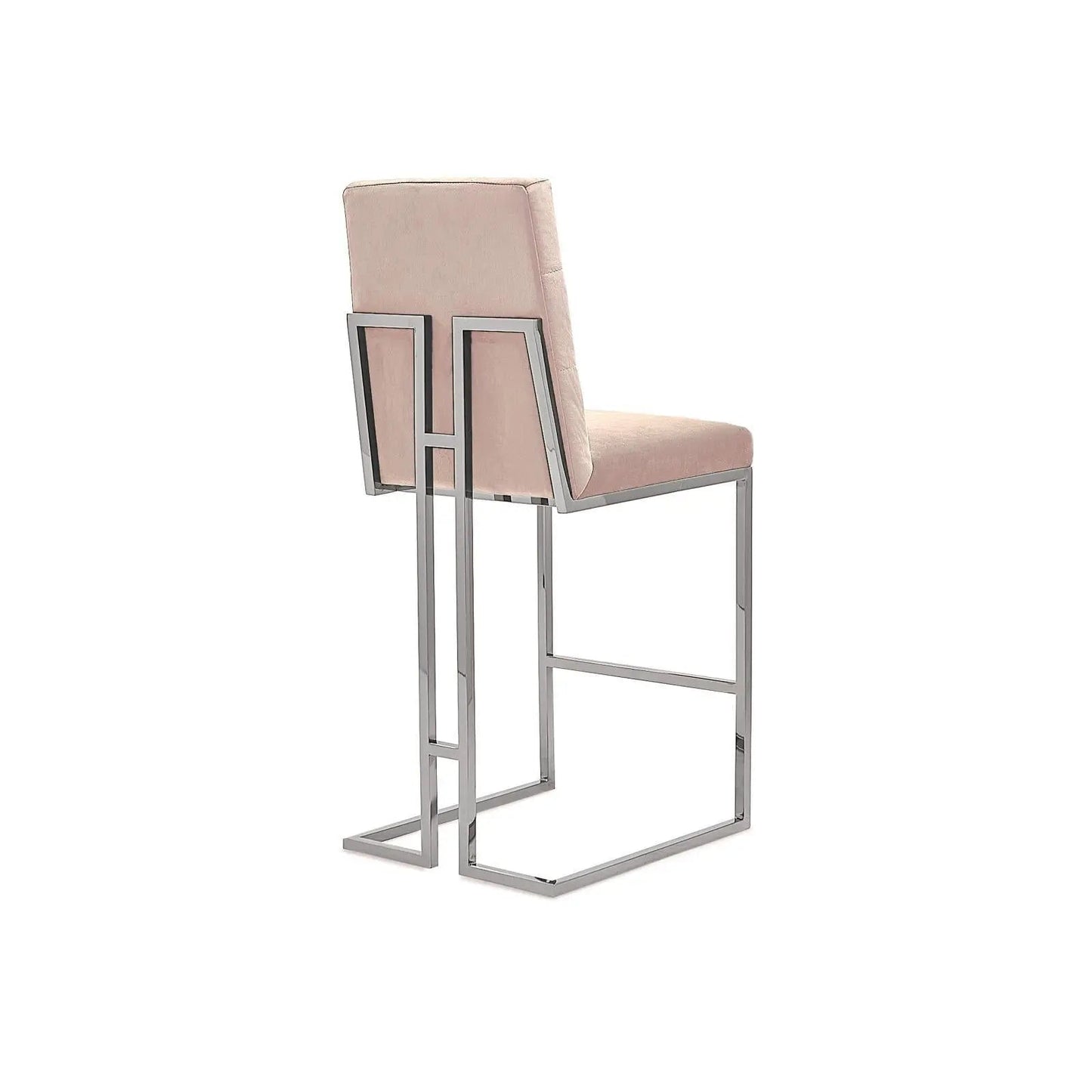 Cameron Bar Stool in Modern Silver