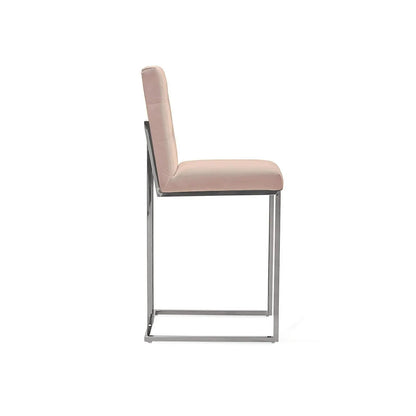 Cameron Bar Stool in Modern Silver