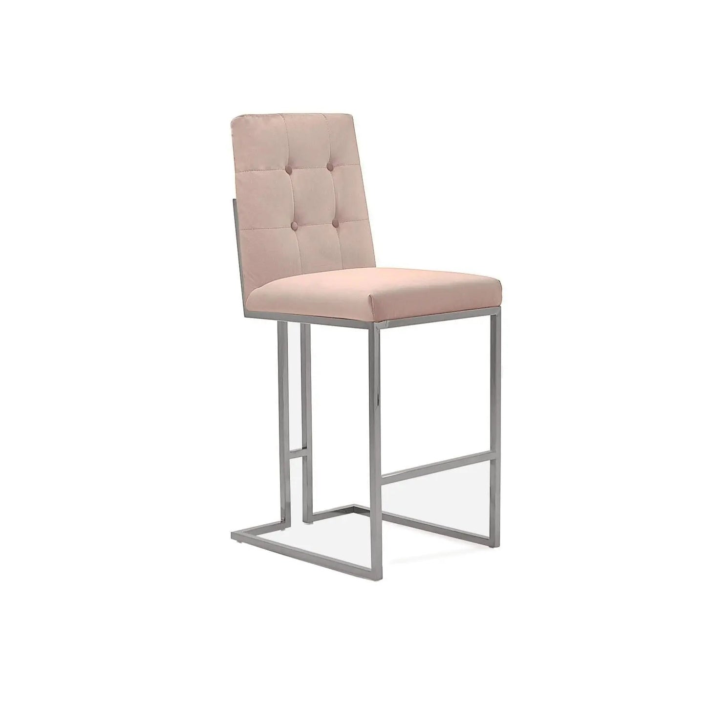 Cameron Bar Stool in Modern Silver