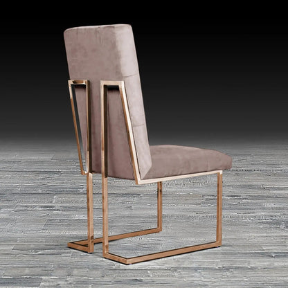 Cameron Rose Gold Elegant Dining Chair