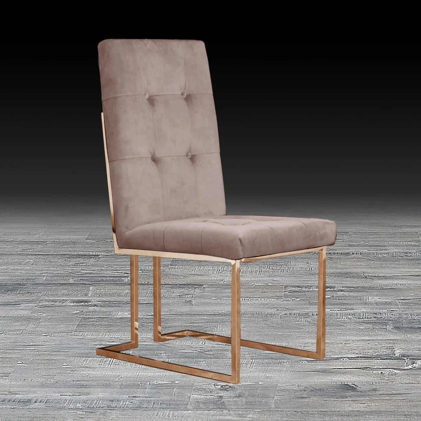 Cameron Rose Gold Elegant Dining Chair