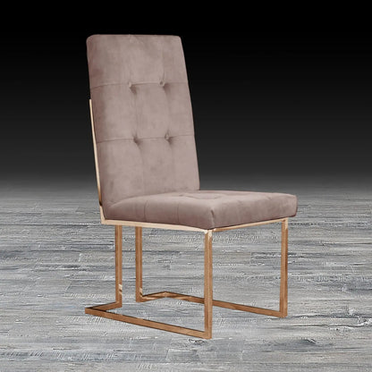 Cameron Rose Gold Elegant Dining Chair