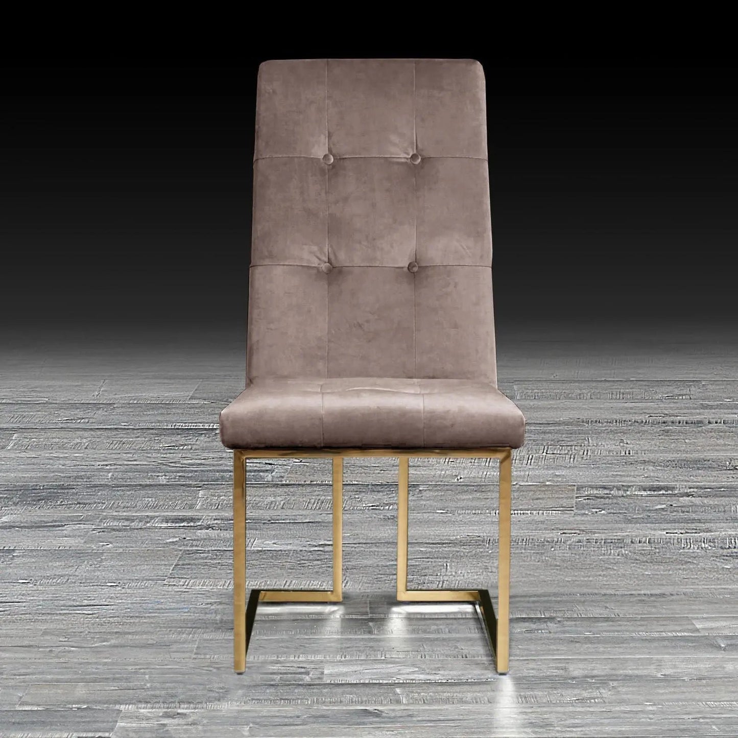 Cameron Titanium Gold Contemporary Dining Chair