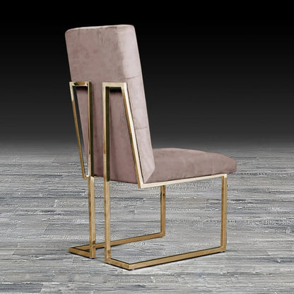 Cameron Titanium Gold Contemporary Dining Chair