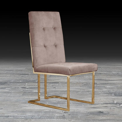 Cameron Titanium Gold Contemporary Dining Chair