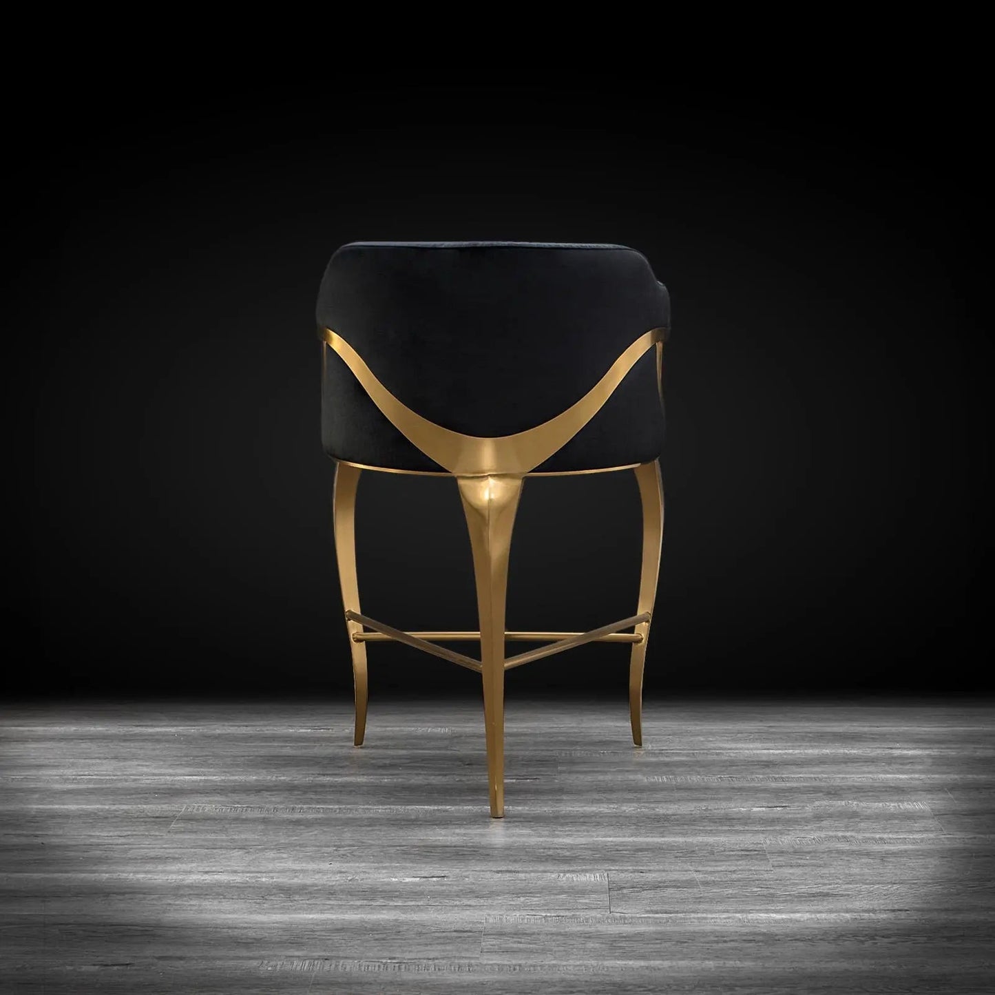 Caprice Counter Stool | Brushed Gold Elegance