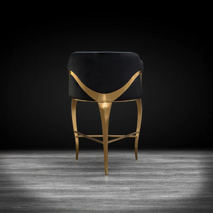 Caprice Counter Stool | Brushed Gold Elegance