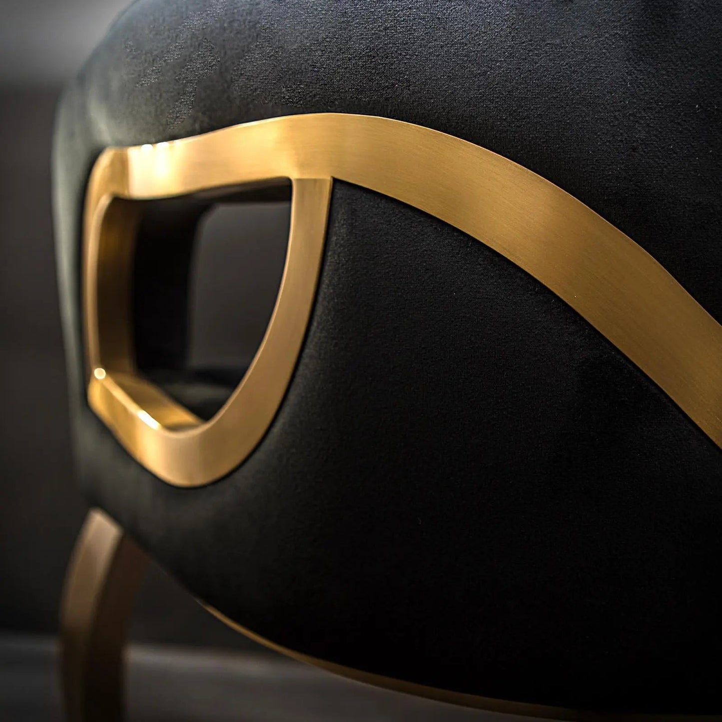 Caprice Counter Stool | Brushed Gold Elegance