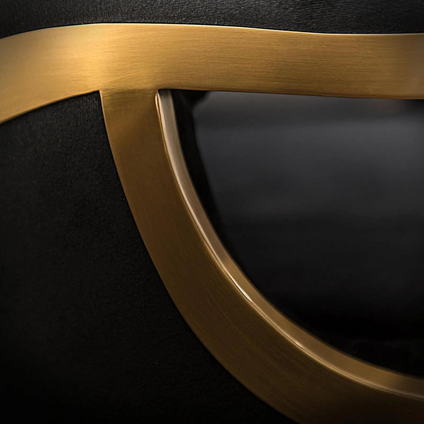 Caprice Brushed Titanium Gold Dining Chair