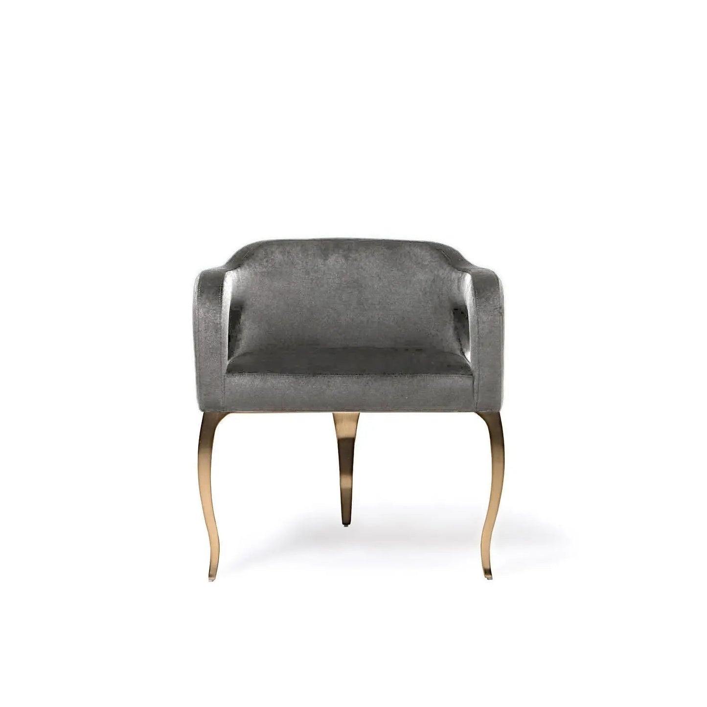 Caprice Brushed Titanium Gold Dining Chair