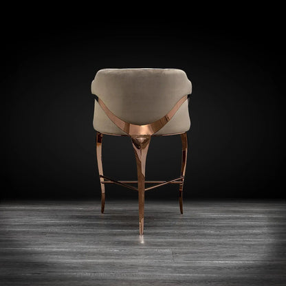 Caprice Counter Stool in Rose Gold