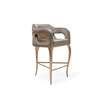 Caprice Counter Stool in Rose Gold