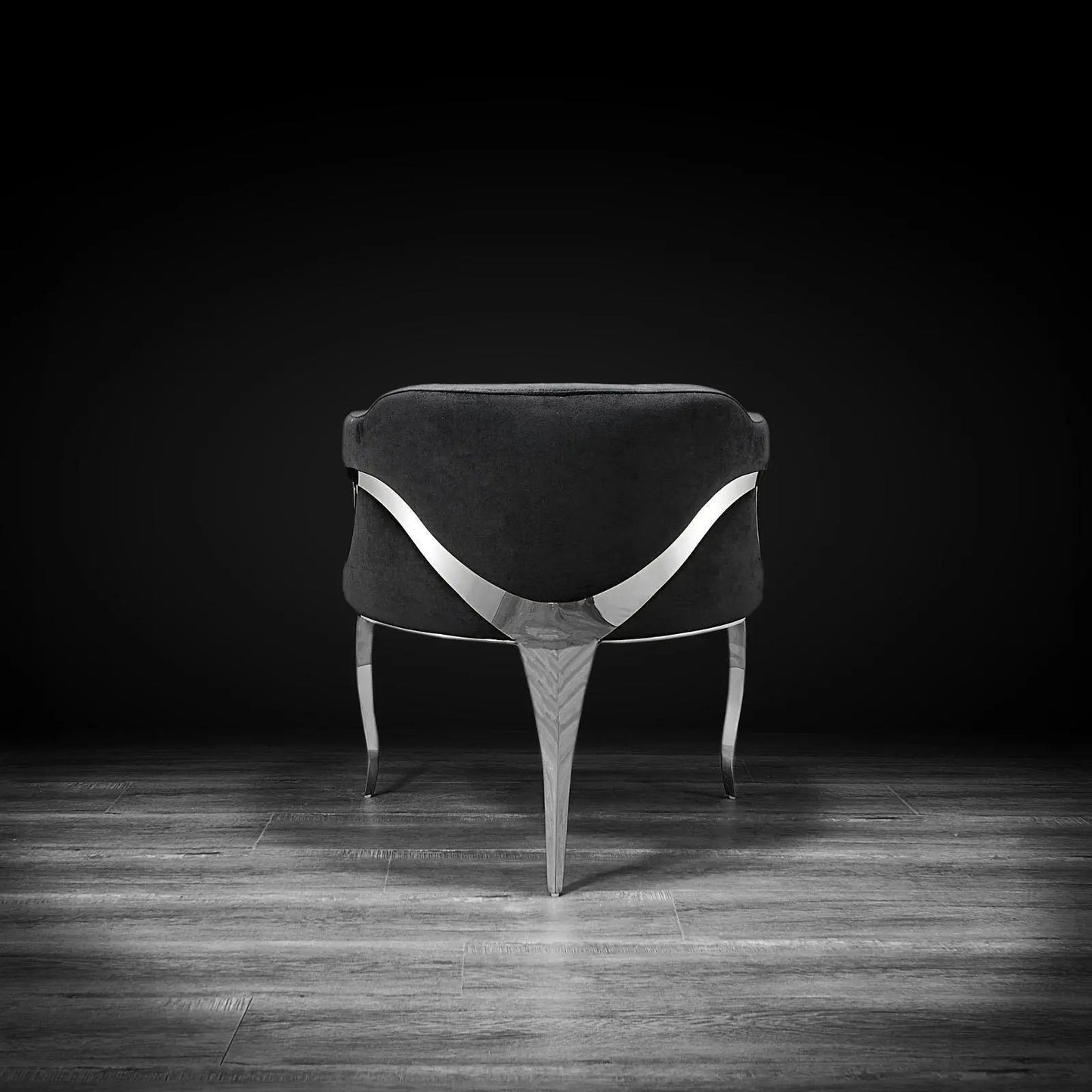 Caprice Polished Silver Dining Chair