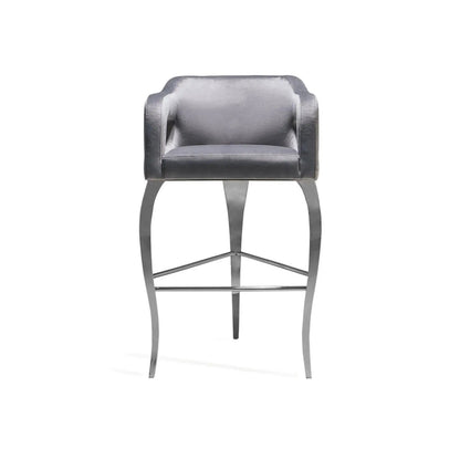 Caprice Silver Gray Bar Stool