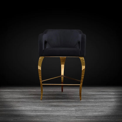 Caprice Gold Counter Stool | Modern Look