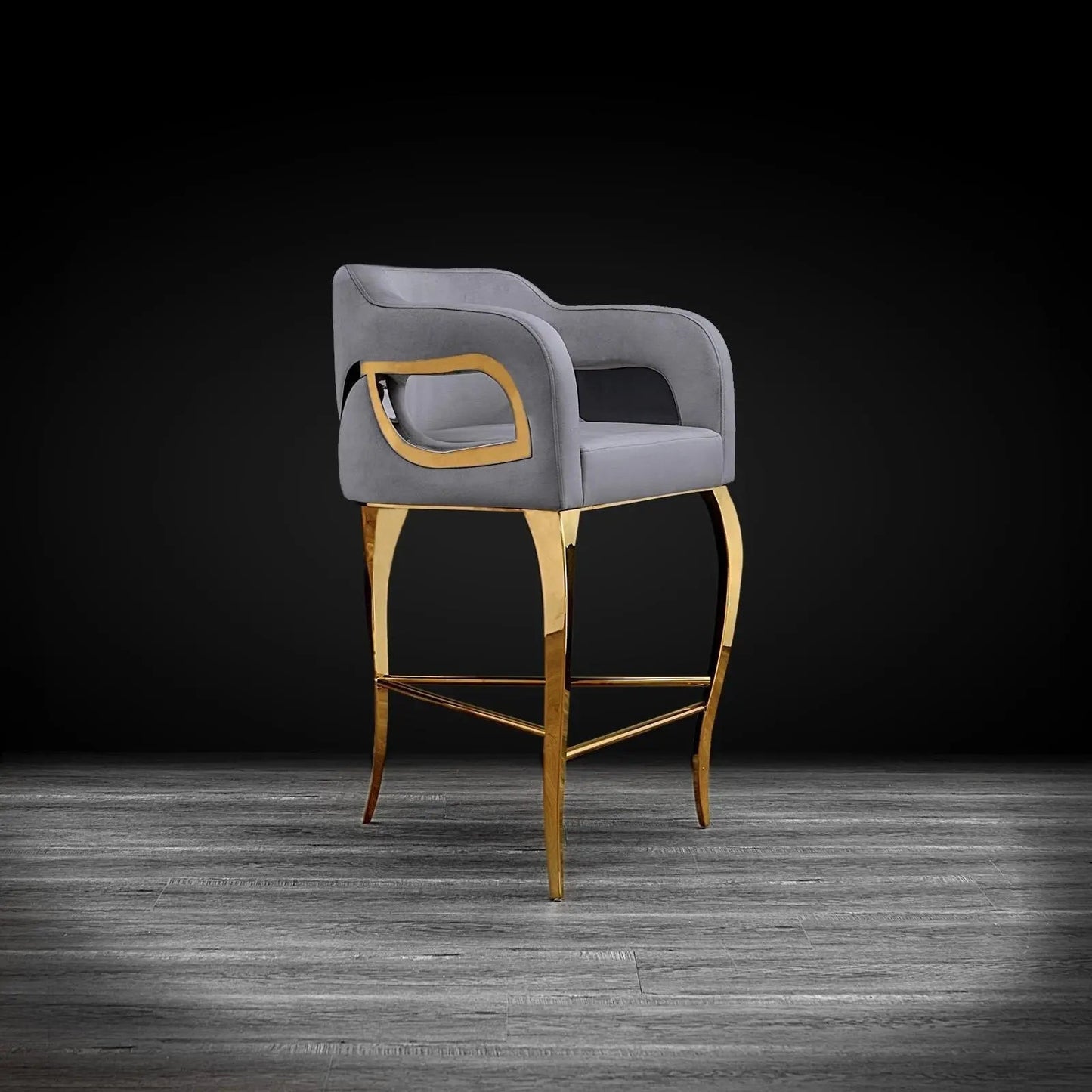 Caprice Gold Counter Stool | Modern Look