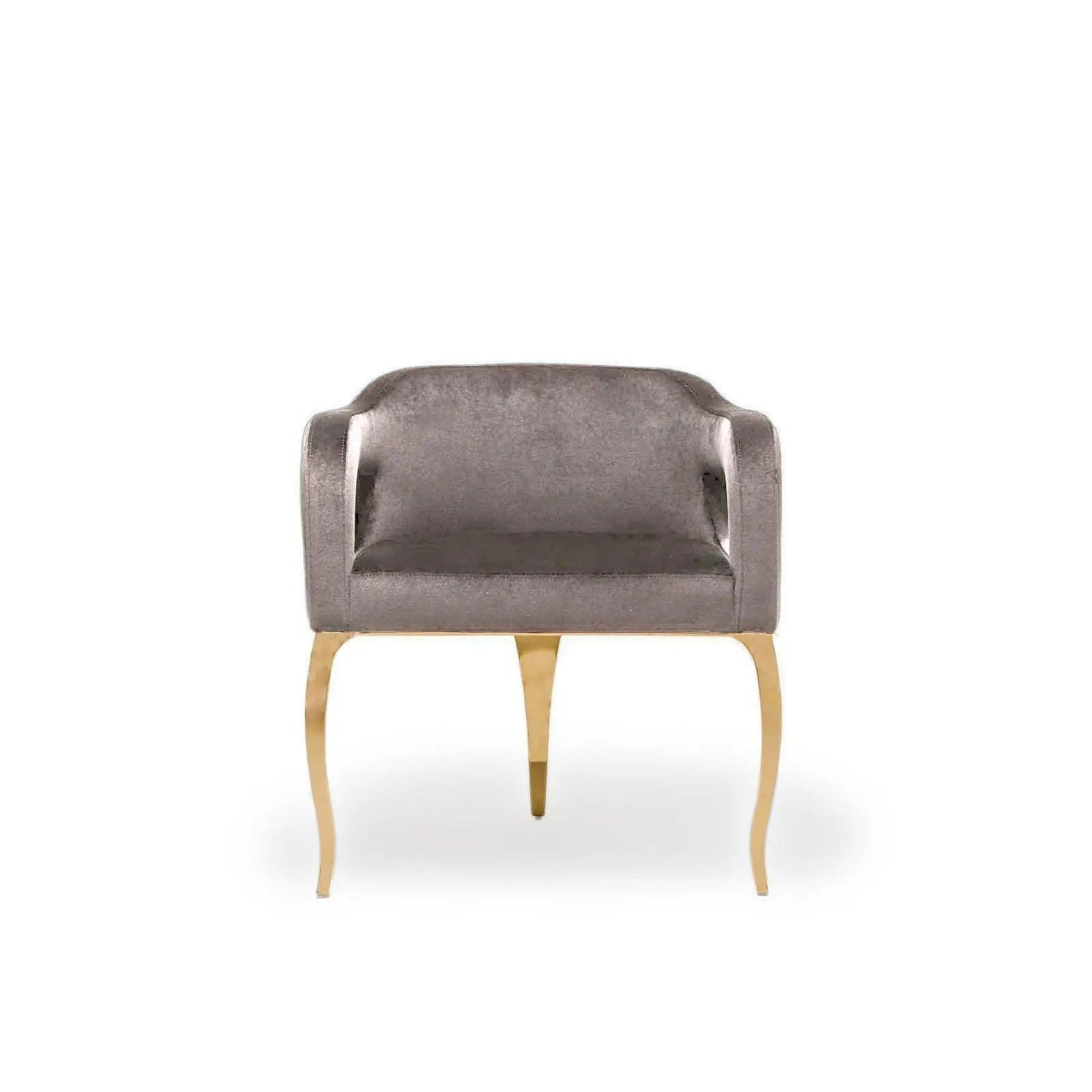 Caprice Titanium Gold Modern Dining Chair