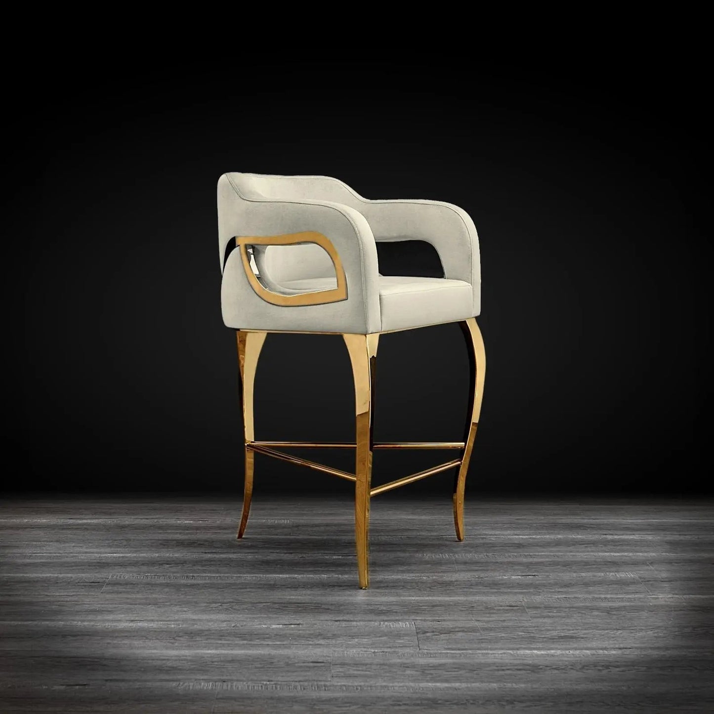 Caprice Gold Counter Stool | Modern Look