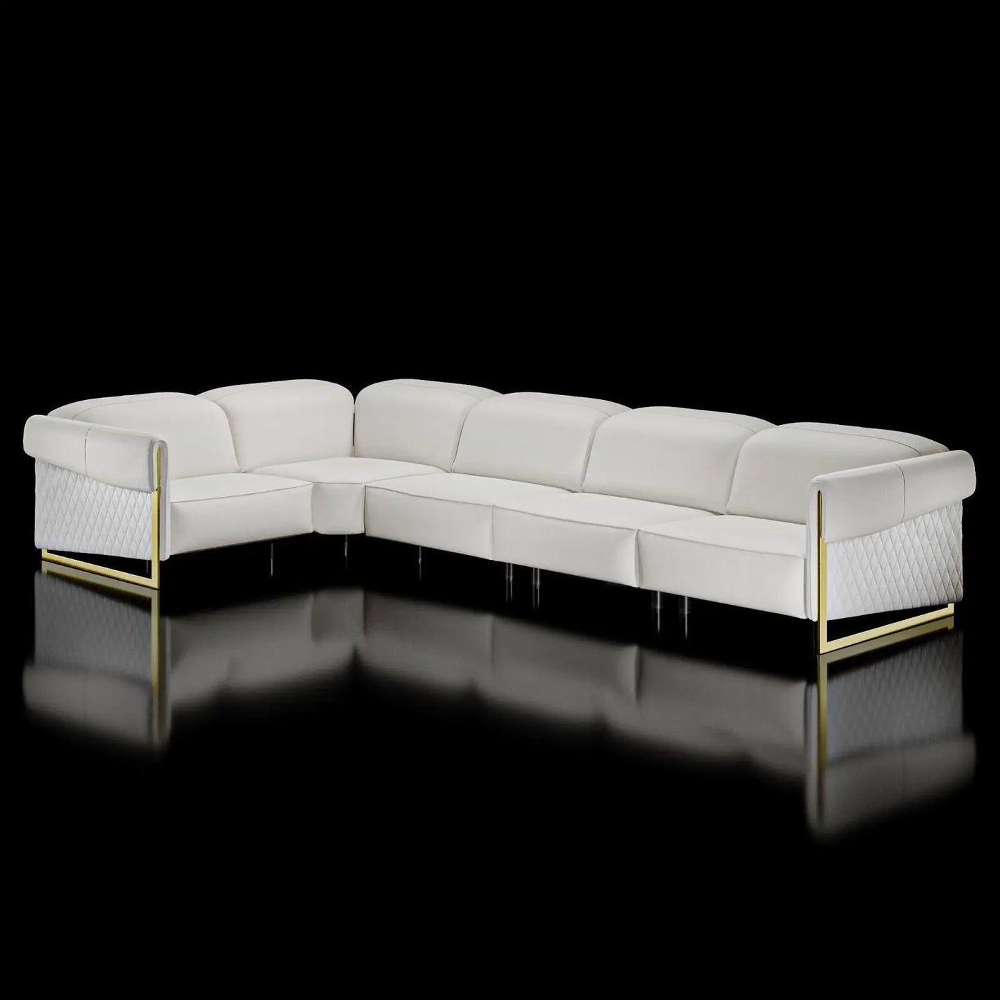 Carlo LAF Sectional – Pearl White Shade