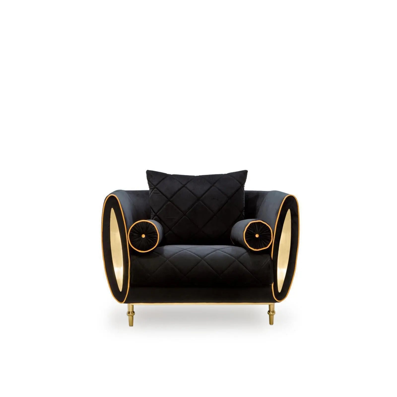 Cerchio Gold Black Roberto Grassie Sofa Set