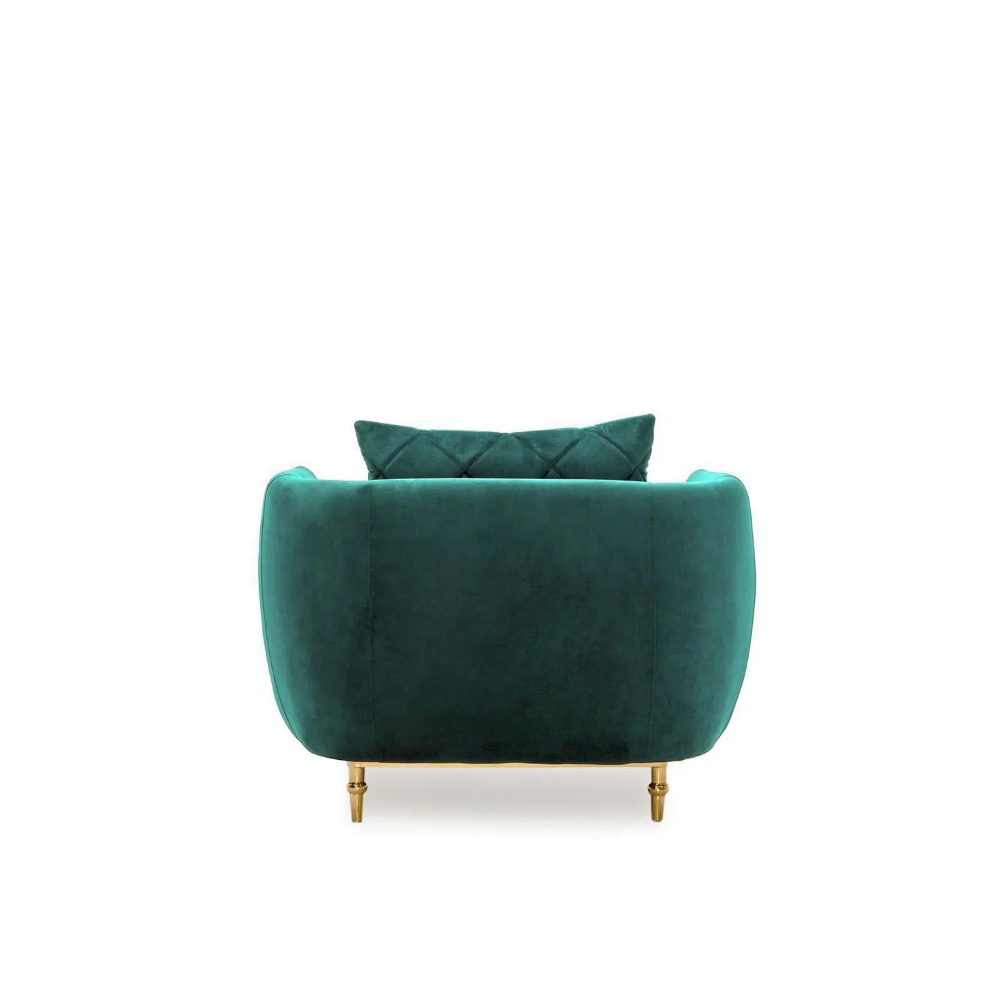 Cerchio Gold Sofa Set in Dark Green