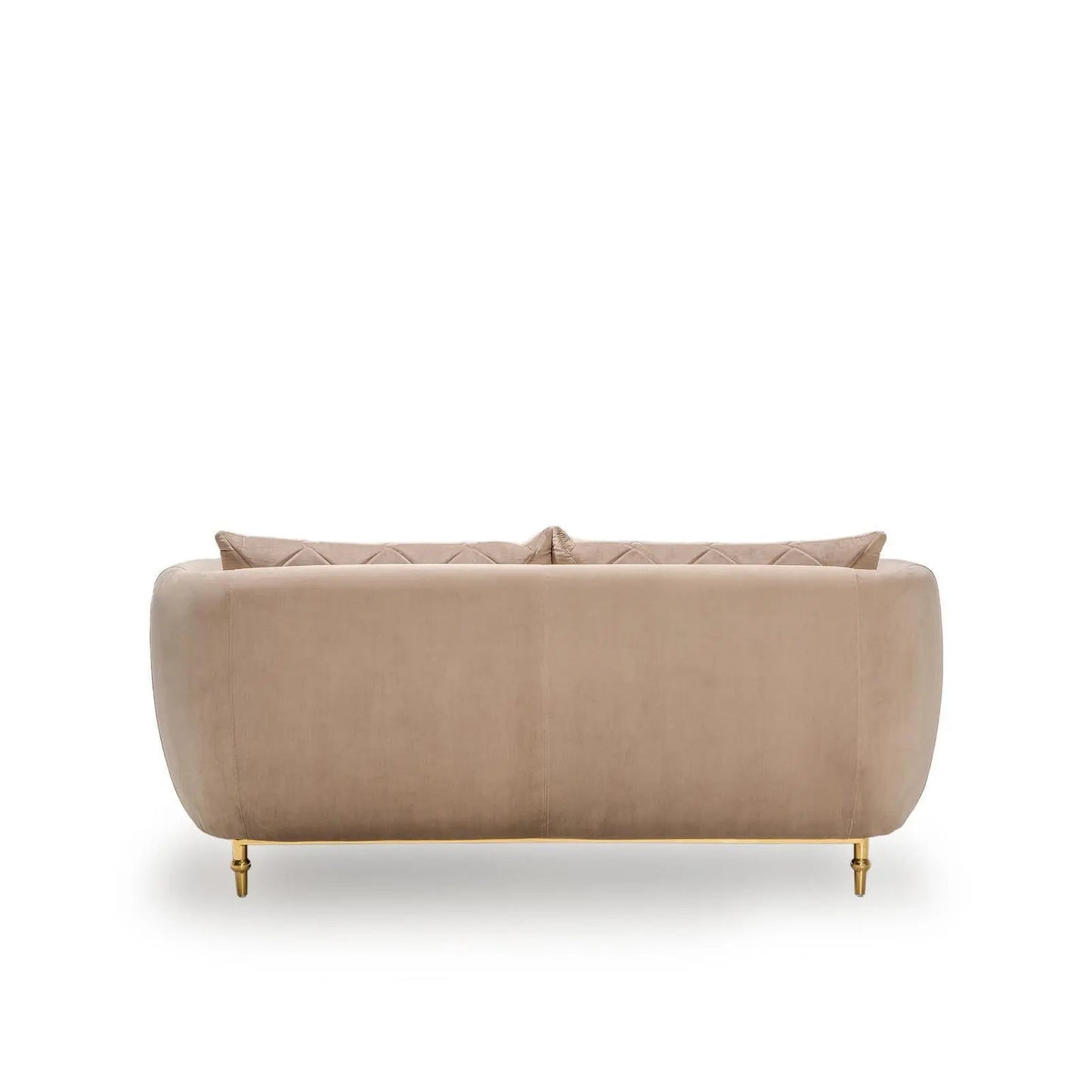 Cerchio Gold-Trim Sofa Set – Taupe