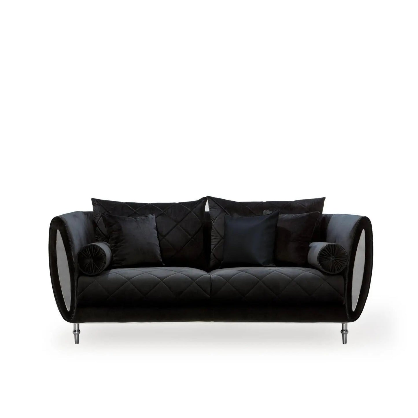 Cerchio Silver Black Roberto Grassie Sofa Set