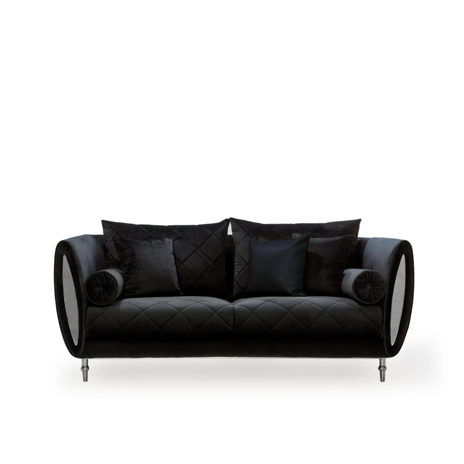 Cerchio Silver Black Roberto Grassie Sofa Set